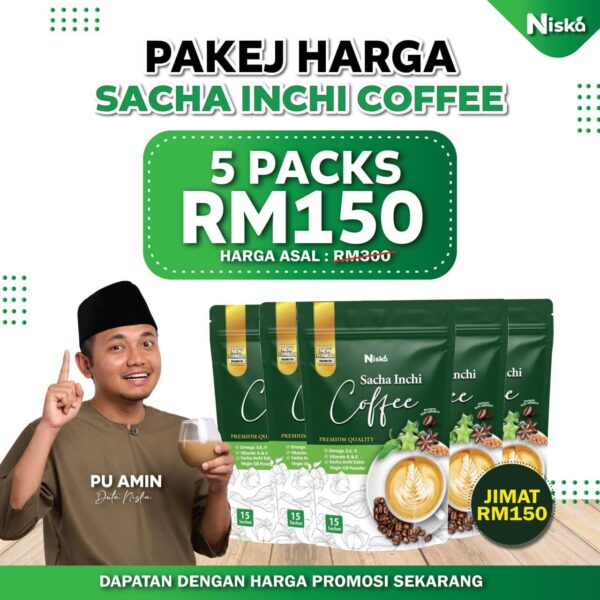 5 Pek Kopi Sacha Inchi